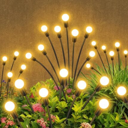 Solar Outdoor Waterproof Garden Lights, 2 Pack