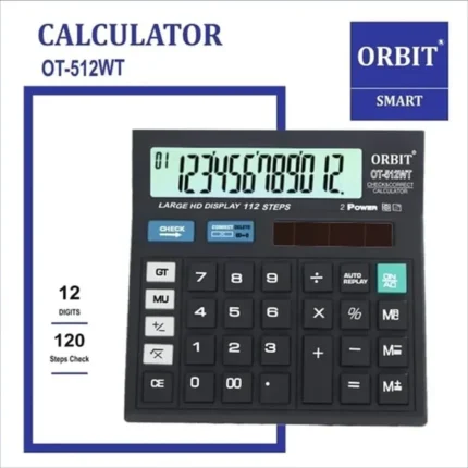 CT-512WT Check & Correct Basic Calculator | 12 Digit