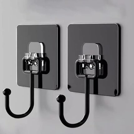 Self adhesive large size hook Black