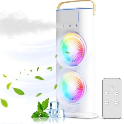 Double-Ended Portable Mini Air Cooler Fan Spray Cooling with Mist Humidifier
