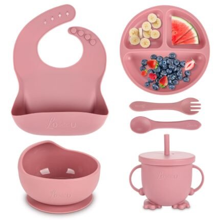 Premium Quality Food Grade Silicone Baby Feeding Set