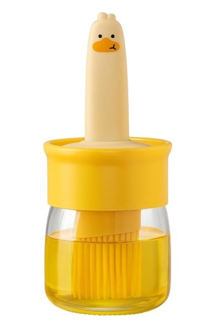 Plastic Oil dispenser with silicone Brush for Baking