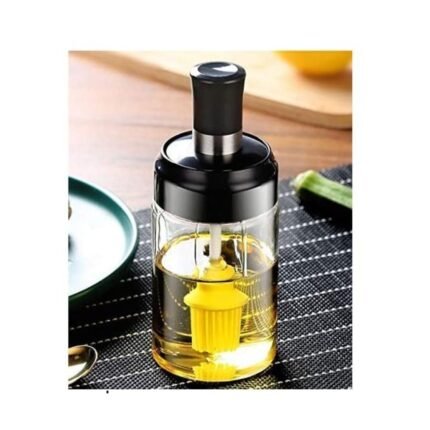 Glass Oil Bottle with Brush