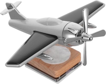 Airplane Car Air Freshener & Diffuser - Wooden Base