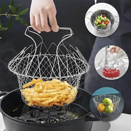 Stainless Steel Foldable Chef Basket