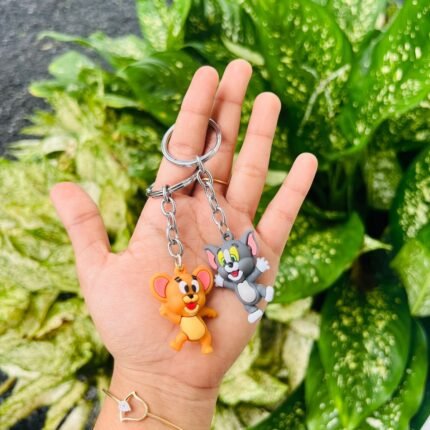 3D Tom & Jerry Keychain 1 Set