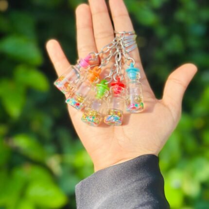 Cute Star Bottle Keychain