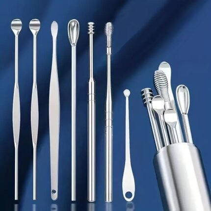 Resuable Ear Cleaner Tool Set of 6 Pcs with Storage Box