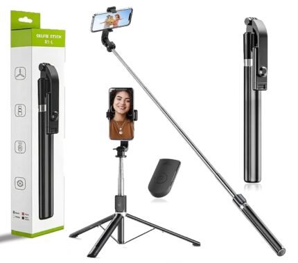 Wireless Bluetooth Selfie Stick Tripod R1-L with Remote Control