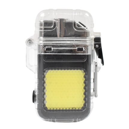 USB Rechargeable Electric Lighter with COB Flashlight