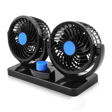 mitchell 12V DC 360 Degree Rotatable Electric Car Double Head Cooling Fan for Dashboard Mars-304