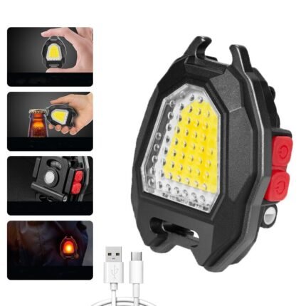 4 in 1 LED with 7 Mode Rechargeable Flashlights with Lighter