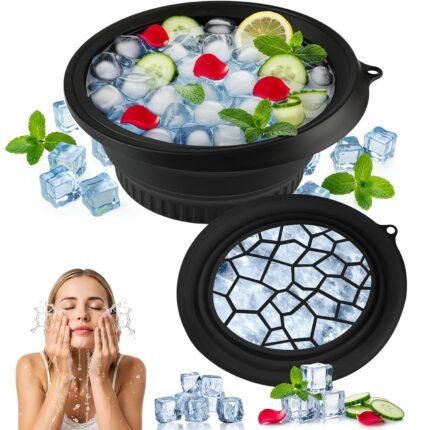 Food Grade Quality Silicone Foldable  Facial Ice Bowl