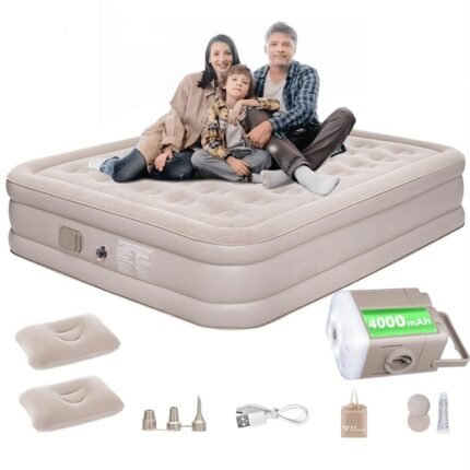 Portable Inflatable Air Bed Queen Size