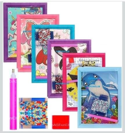 Diy diamond painting with a hand -held picture frame