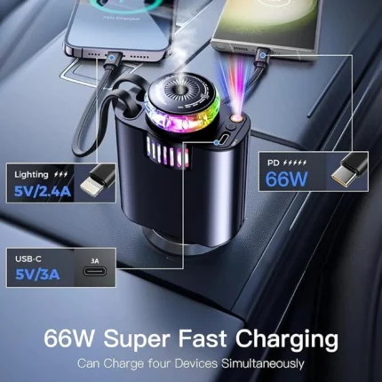 5 in 1 Smart Car Charger & Fragrance Diffuser (Starlight Edition)