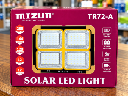 MIZUN TR72-A Solar LED Light with Solar Panel